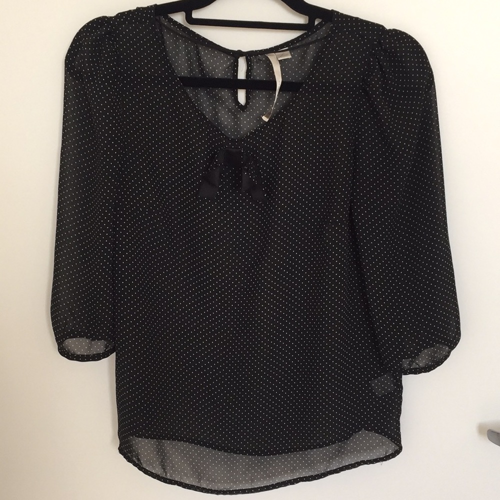 Lauren Conrad polka dot shirt